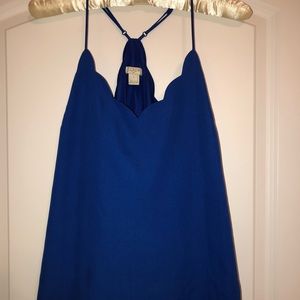 J. Crew royal blue racer back tank top